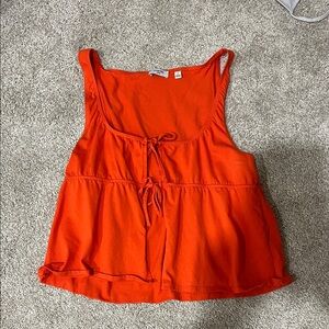 Aritzia Vibrant Orange Tank Top